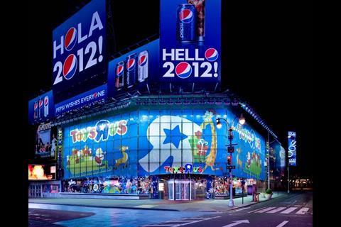 The 100,000 sq ft Toys R Us flagship store in Times Square is currently the largest store in the world